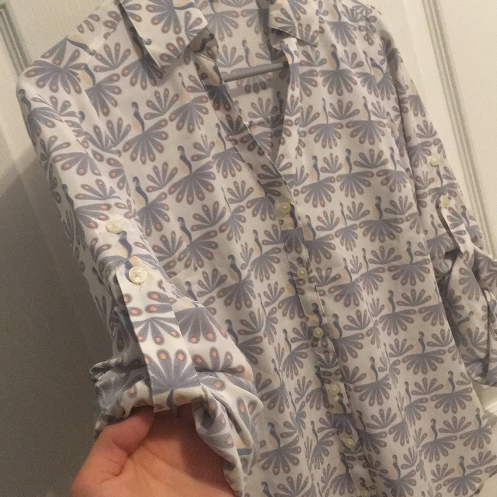 Express patterned work shirt